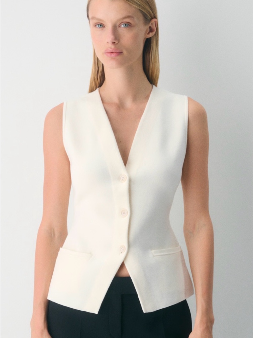 Babaton Stakes Sweater Vest: Light Birch